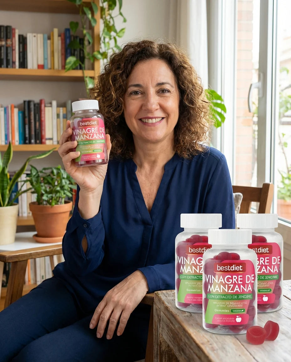 Gomitas de Vinagre de Manzana y Jengibre para Adelgazar y Recuperar Energía ⚡